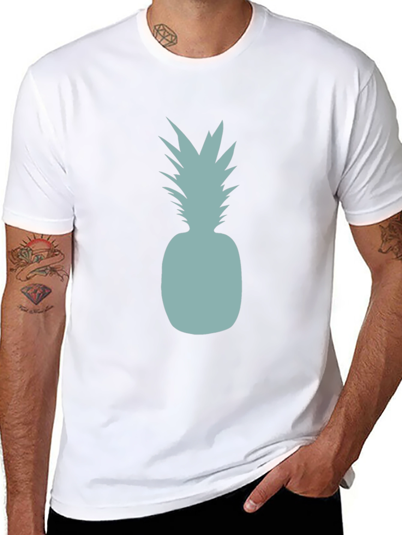 Pineapple Graphic Tee - Tropical Style