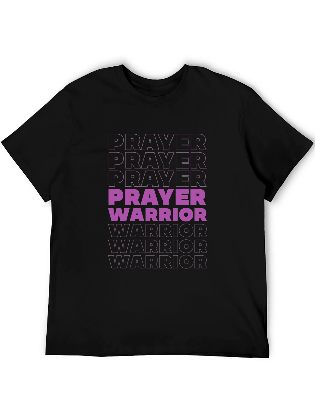 Prayer Warrior Graphic T-Shirt - Black