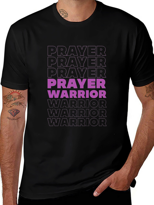 Prayer Warrior Graphic T-Shirt - Black