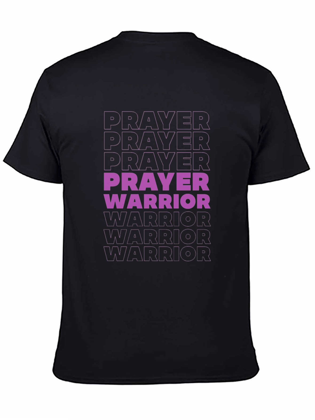 Prayer Warrior Graphic T-Shirt - Black