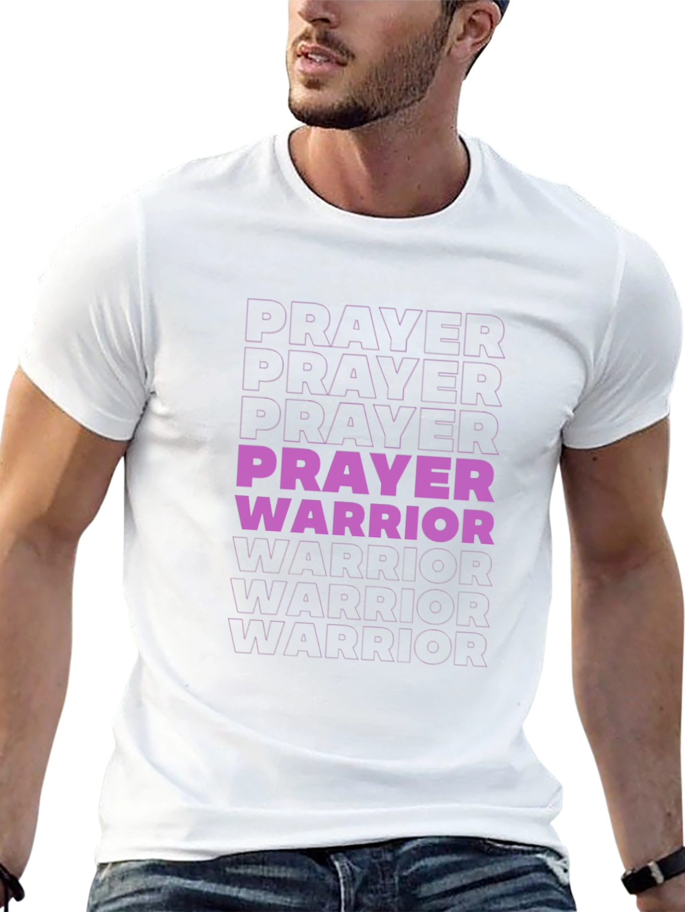 Prayer Warrior Graphic T-Shirt - Black
