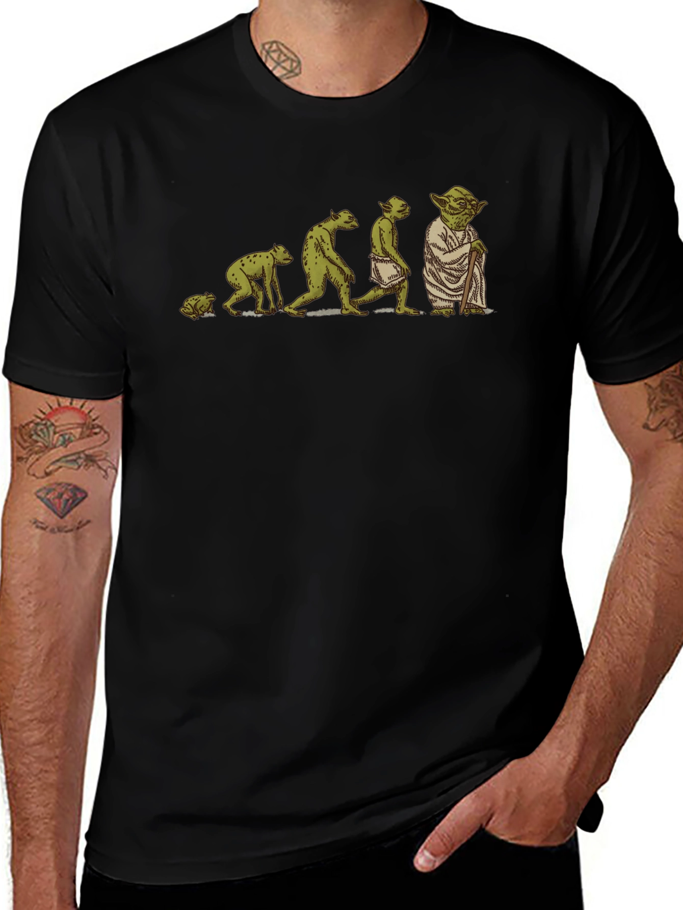 Yoda Evolution T-Shirt - Geeky Star Wars Tee