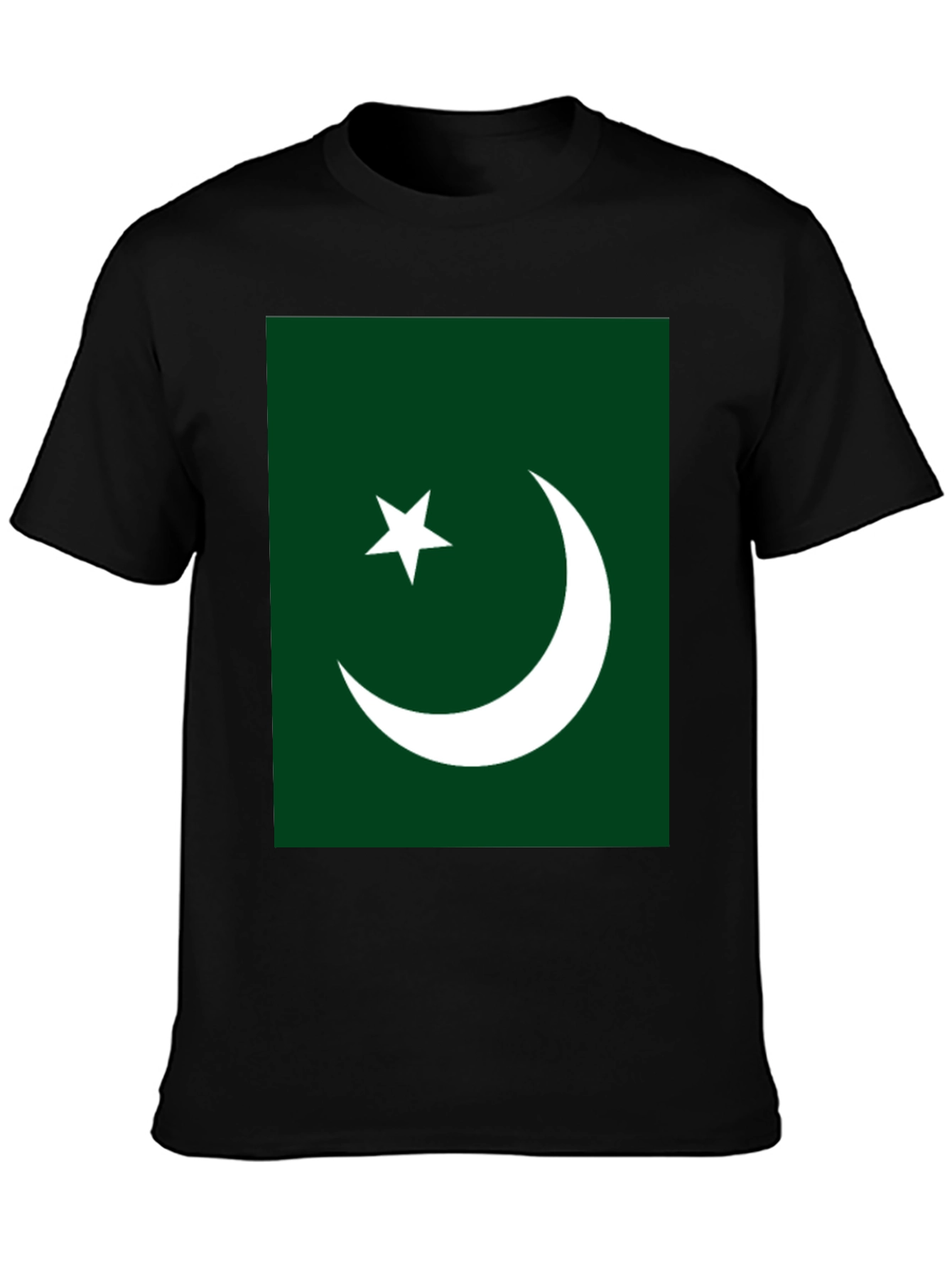 Pakistan Flag Graphic T-Shirt - Green & White Design