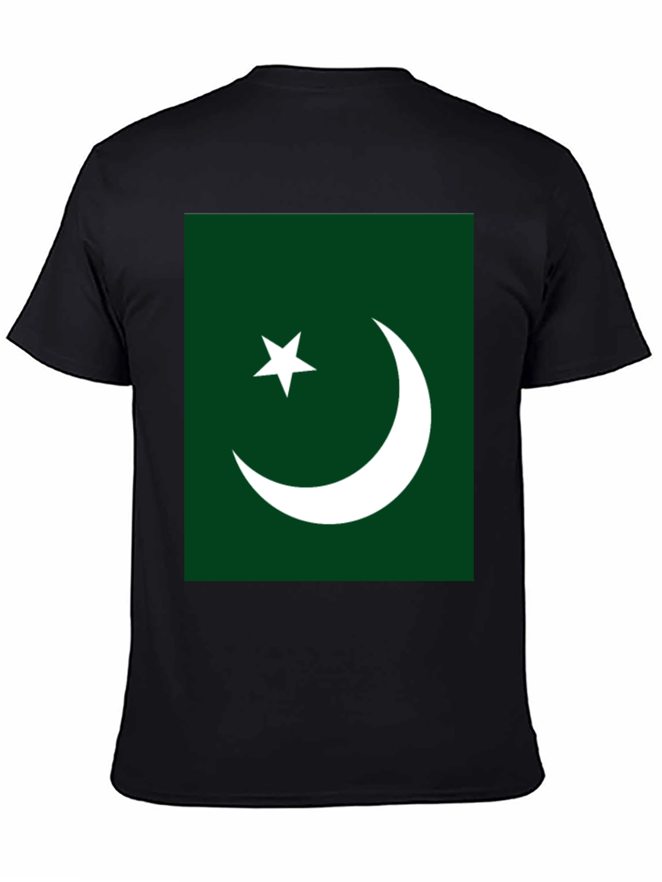 Pakistan Flag Graphic T-Shirt - Green & White Design