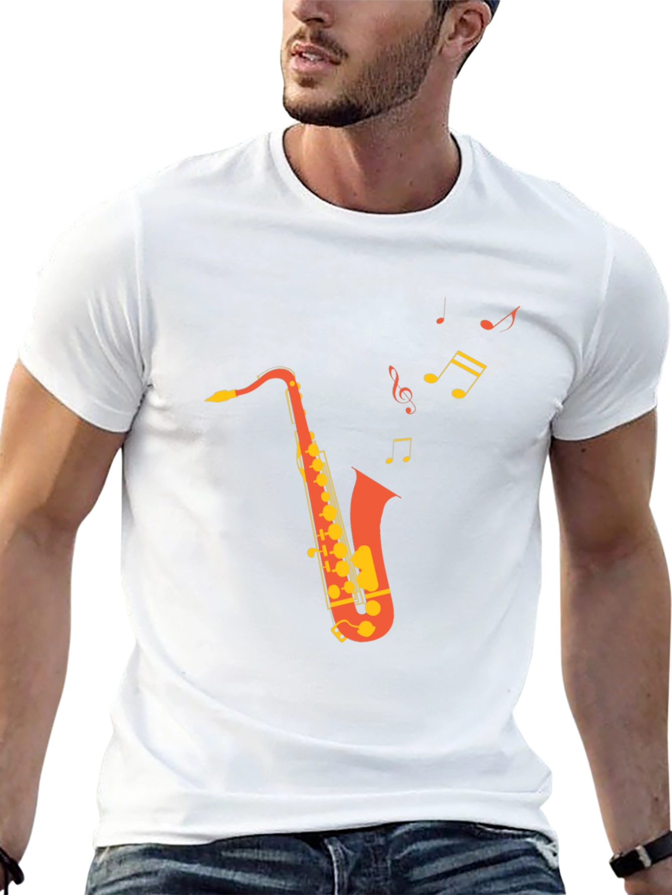 Saxophone Music T-Shirt - Cool Musician Tee