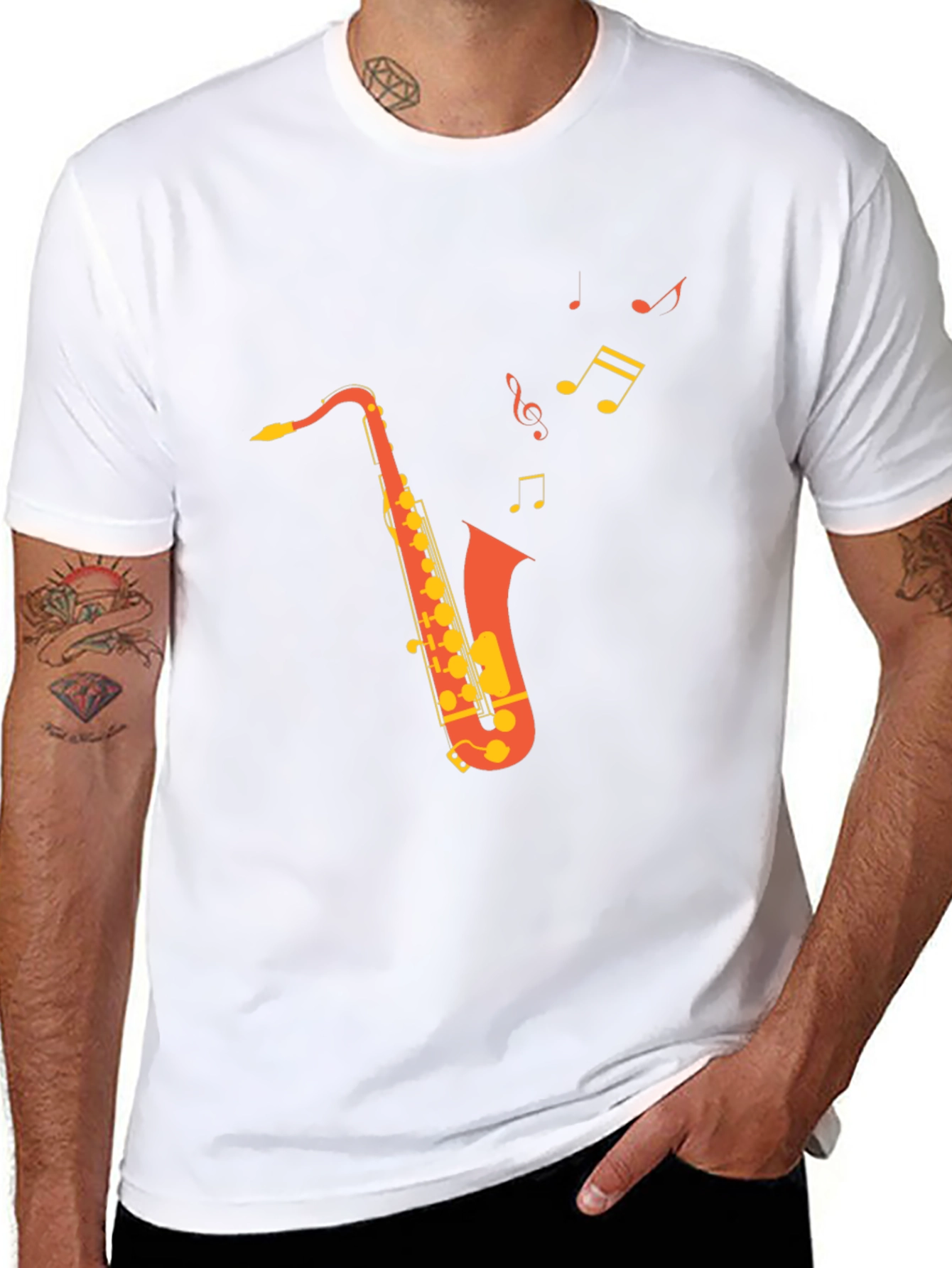 Saxophone Music T-Shirt - Cool Musician Tee