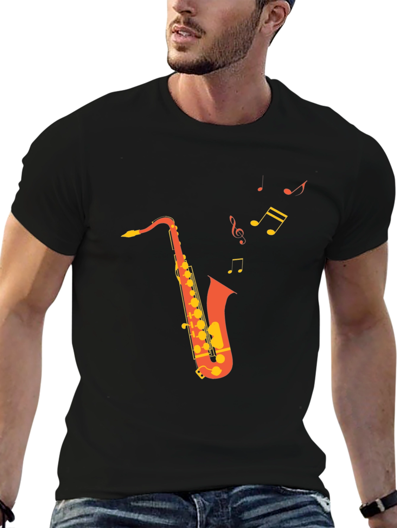 Saxophone Music T-Shirt - Cool Musician Tee