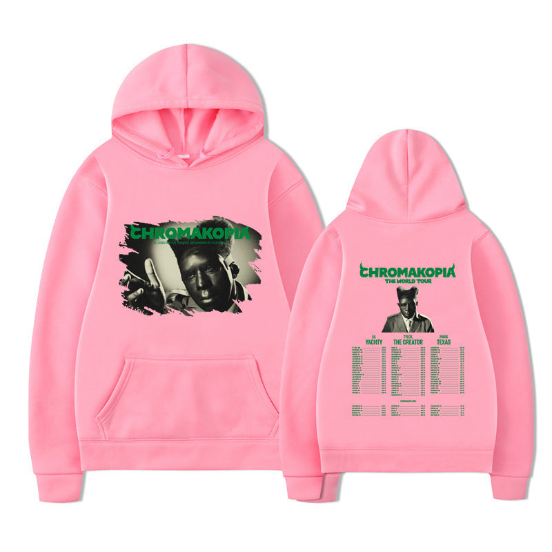Printed KORN Cartoon Character Unisex Hoodie for Autumn and Winter Fashion Casual Sportswear