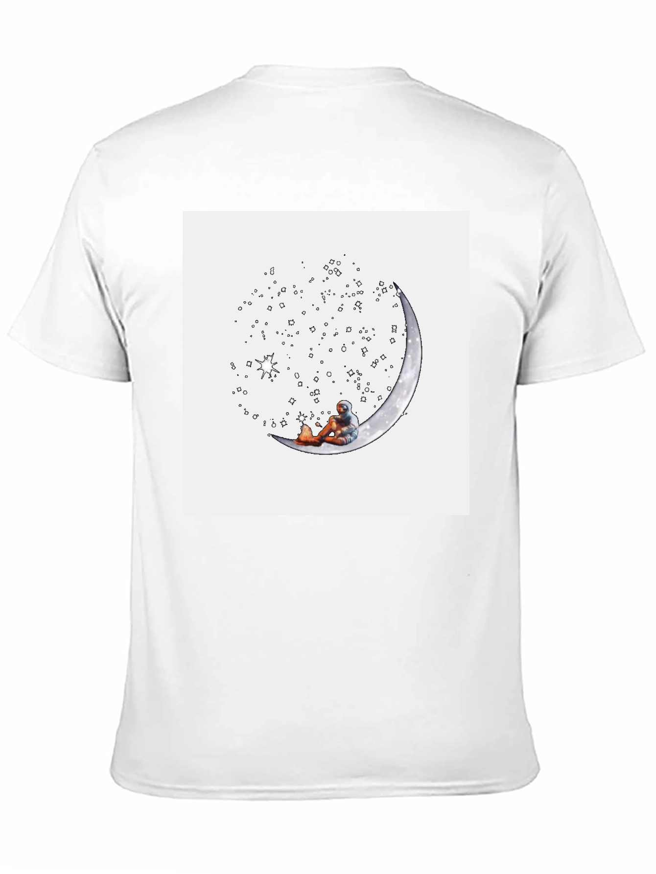 Astronaut Moon Tee - Relaxed Space Explorer T-Shirt