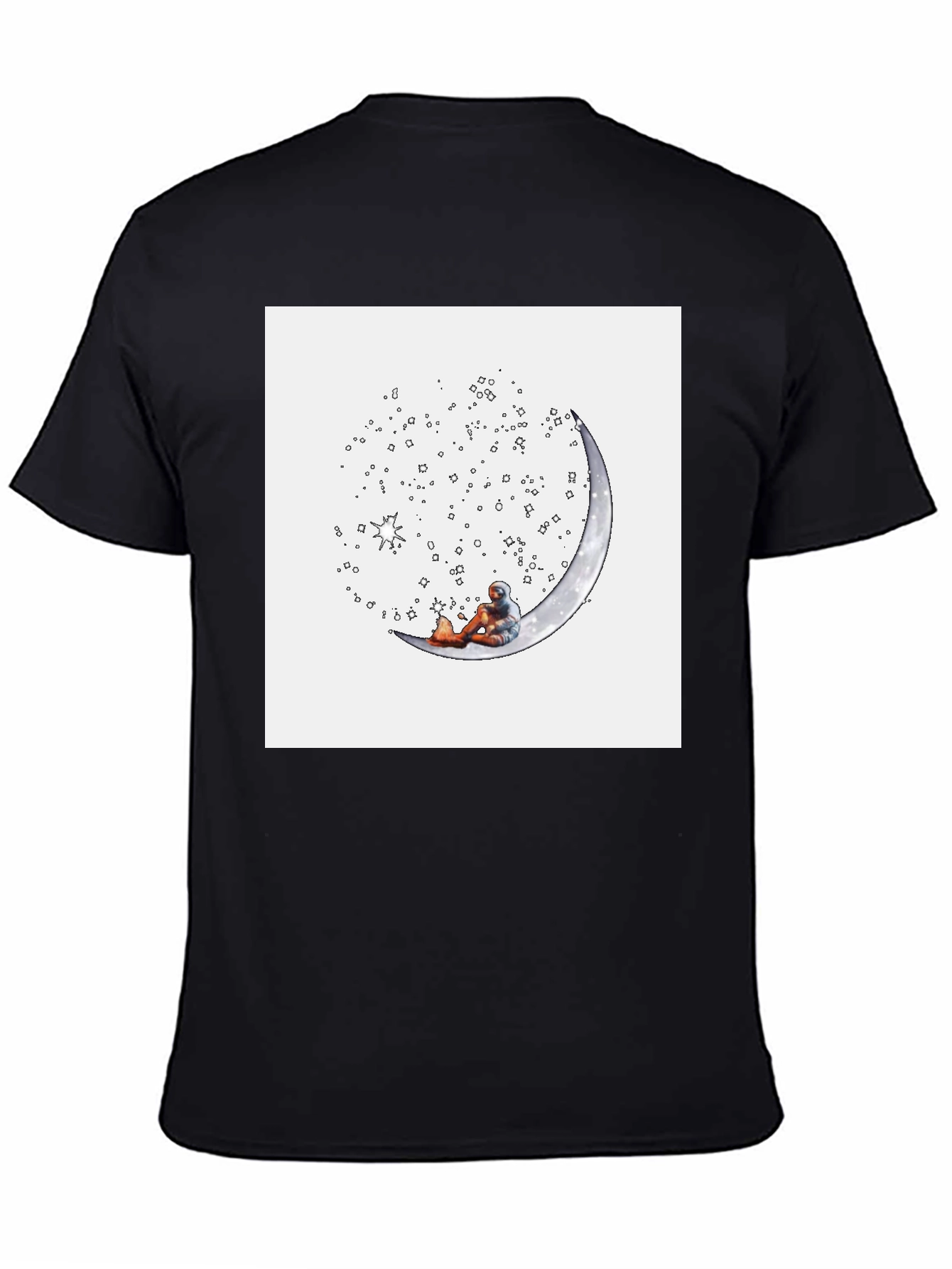 Astronaut Moon Tee - Relaxed Space Explorer T-Shirt