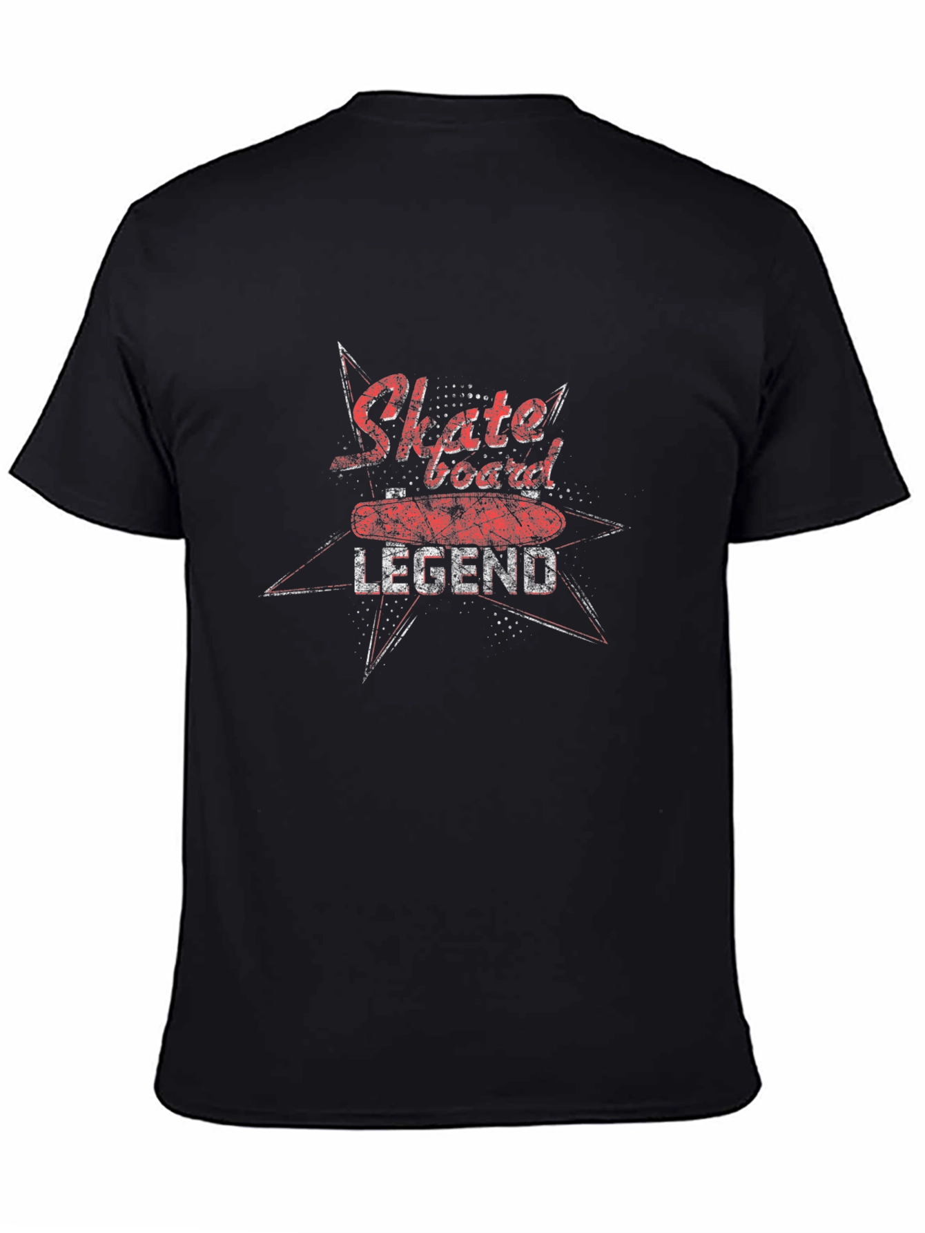 Skateboard Legend Graphic Black T-Shirt