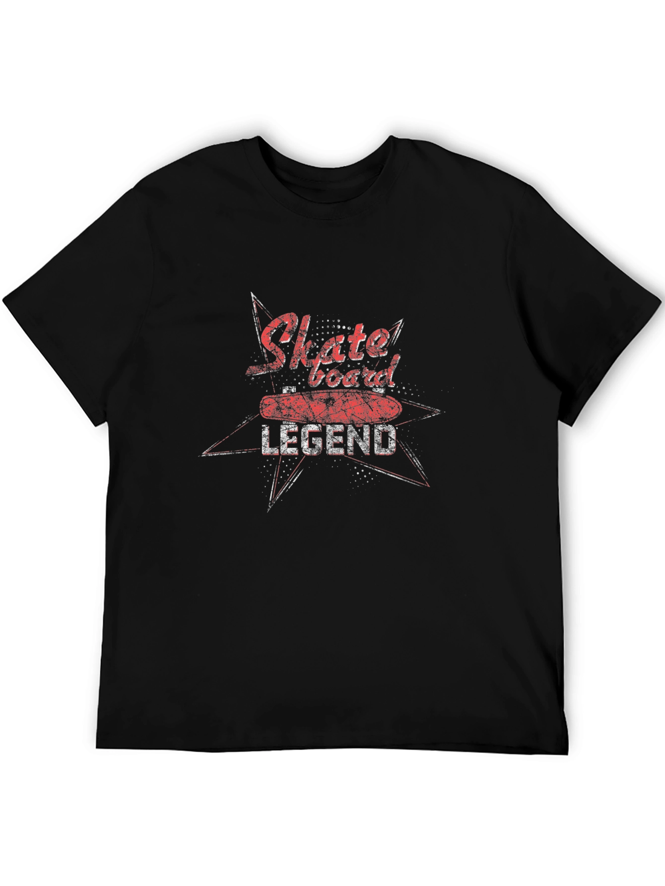 Skateboard Legend Graphic Black T-Shirt