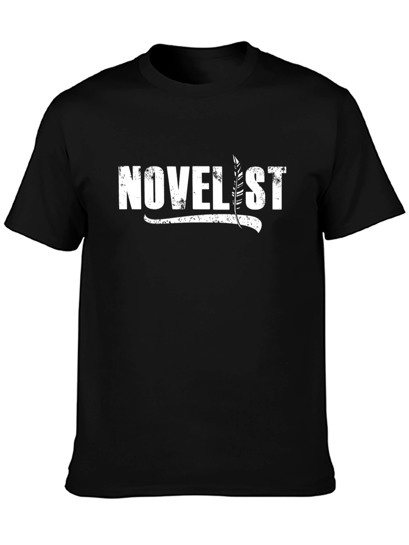 Novel Writer T-Shirt - Black Graphic Tee