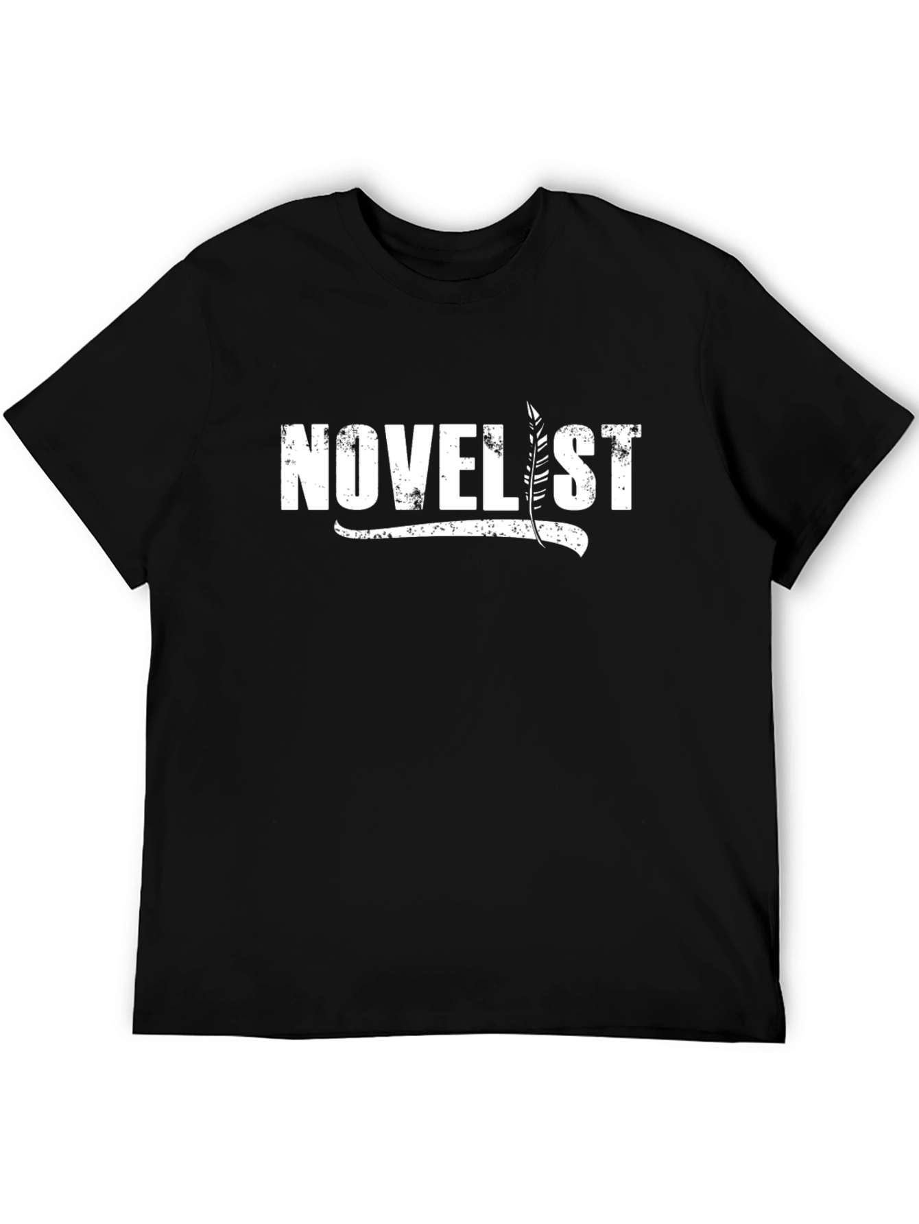 Novel Writer T-Shirt - Black Graphic Tee