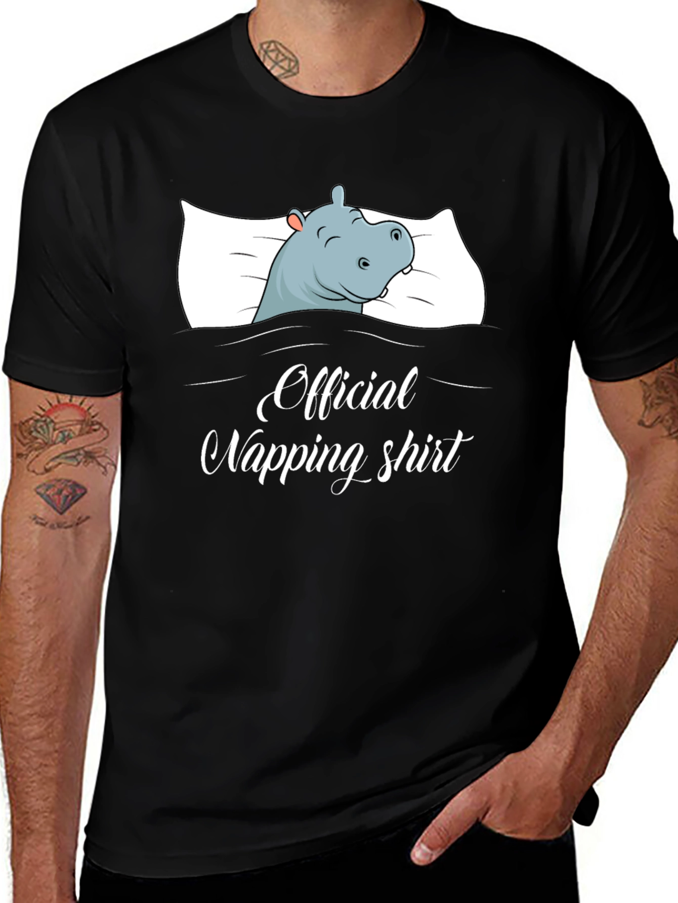 Official Napping Shirt - Hippo Sleeping Design