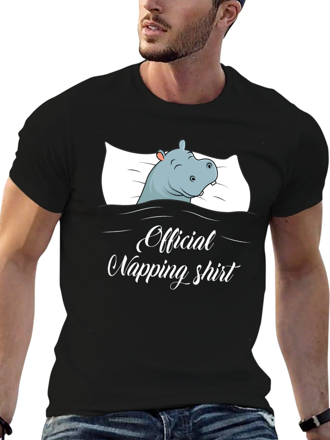 Official Napping Shirt - Hippo Sleeping Design