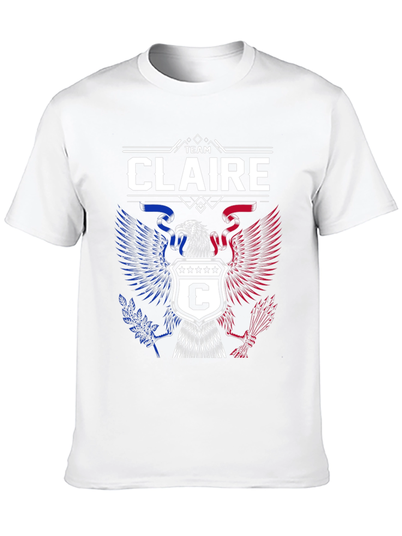Team Claire Patriotic Eagle Crest T-Shirt