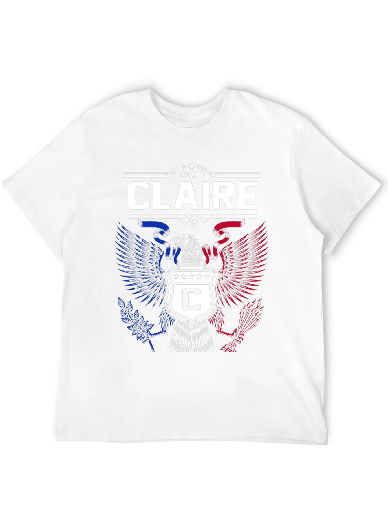 Team Claire Patriotic Eagle Crest T-Shirt