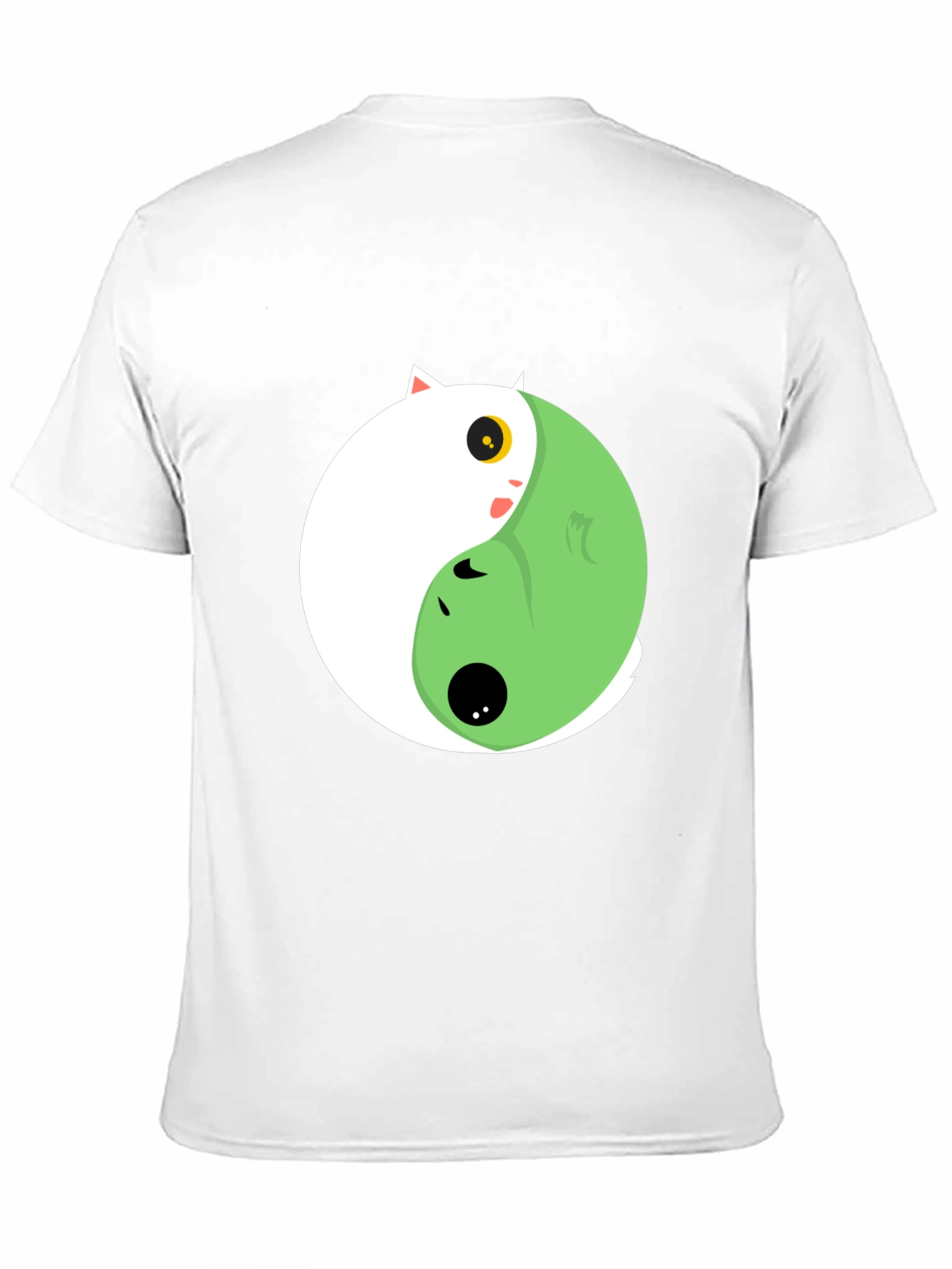 Yin Yang Cat Graphic Tee