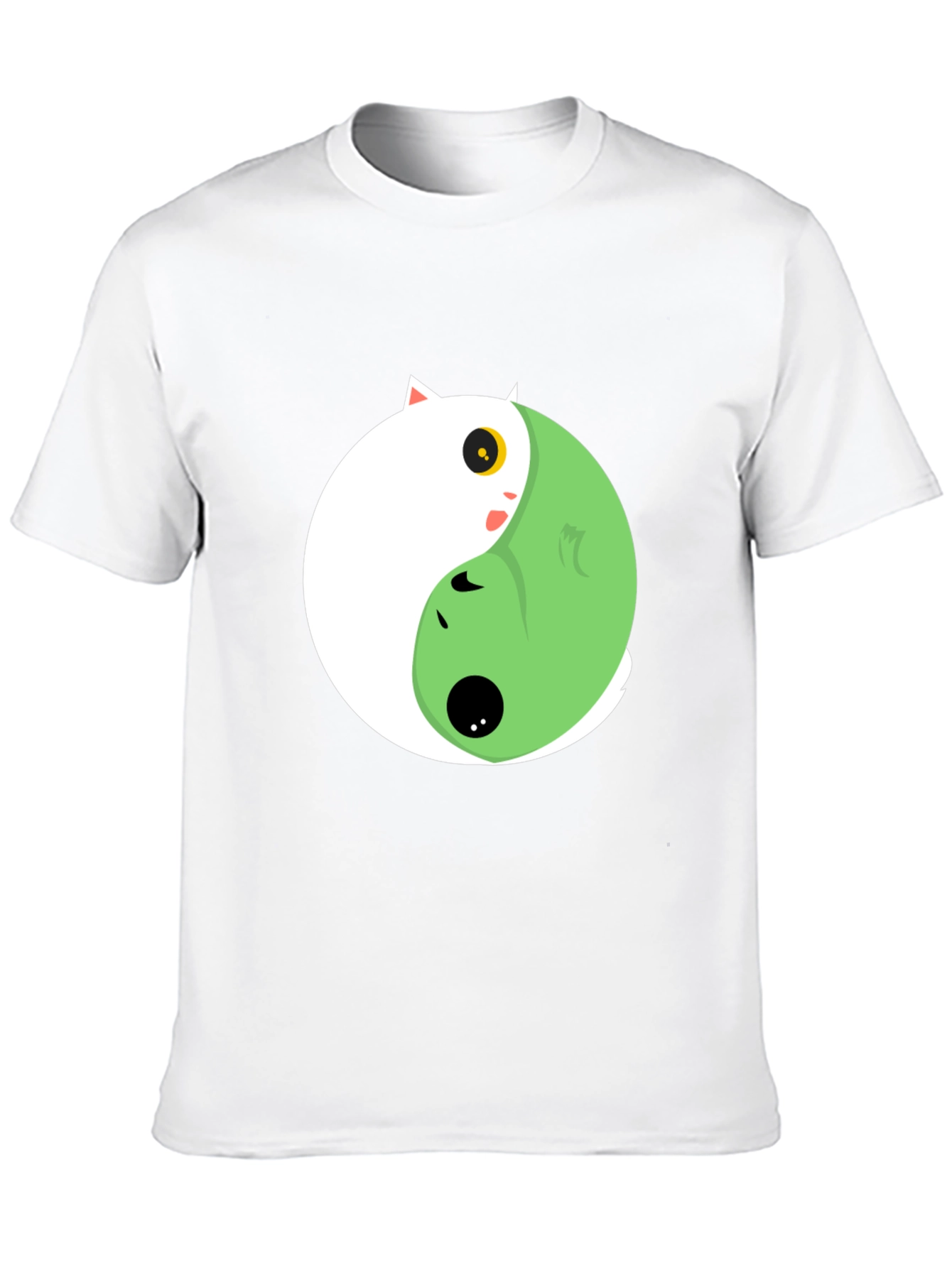 Yin Yang Cat Graphic Tee