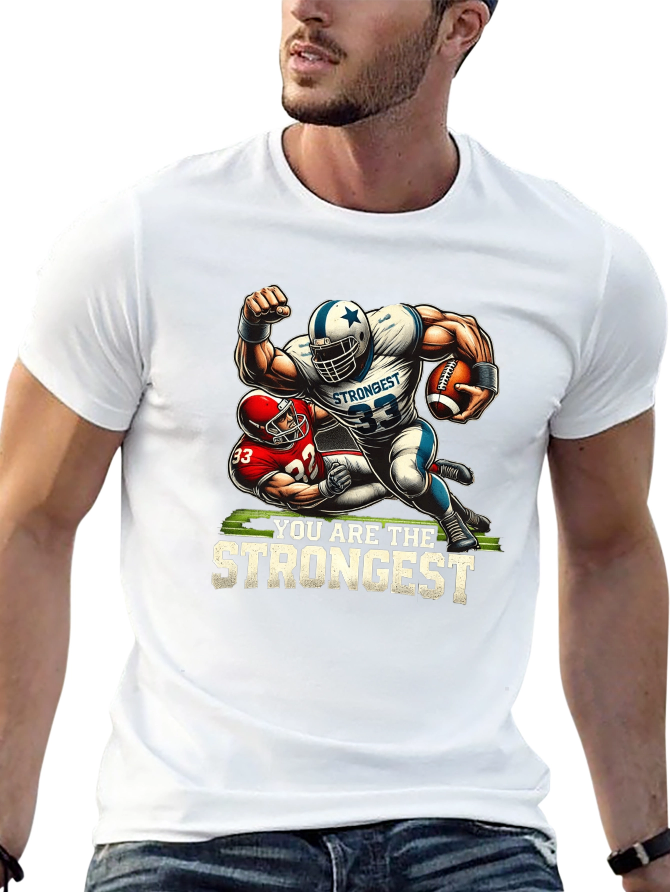 Strongest Football Graphic Tee