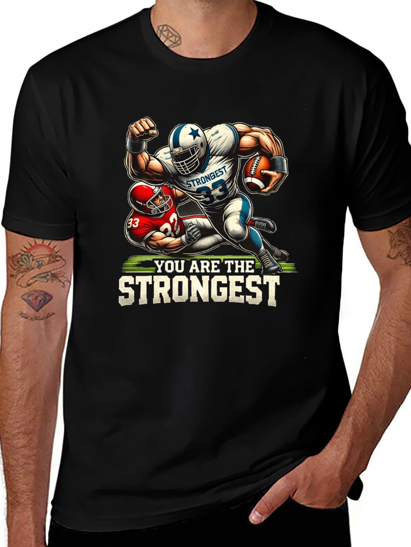 Strongest Football Graphic Tee