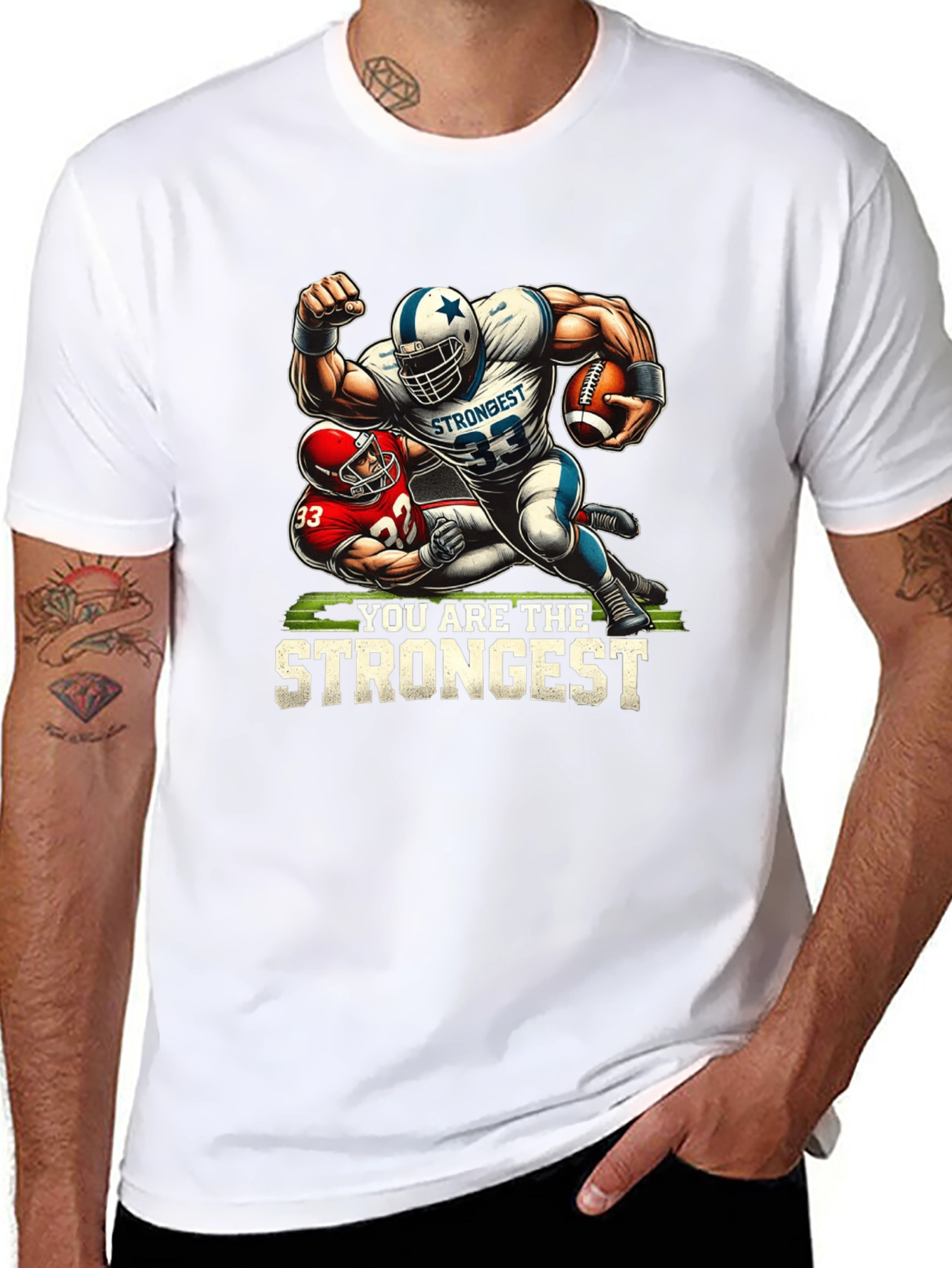 Strongest Football Graphic Tee