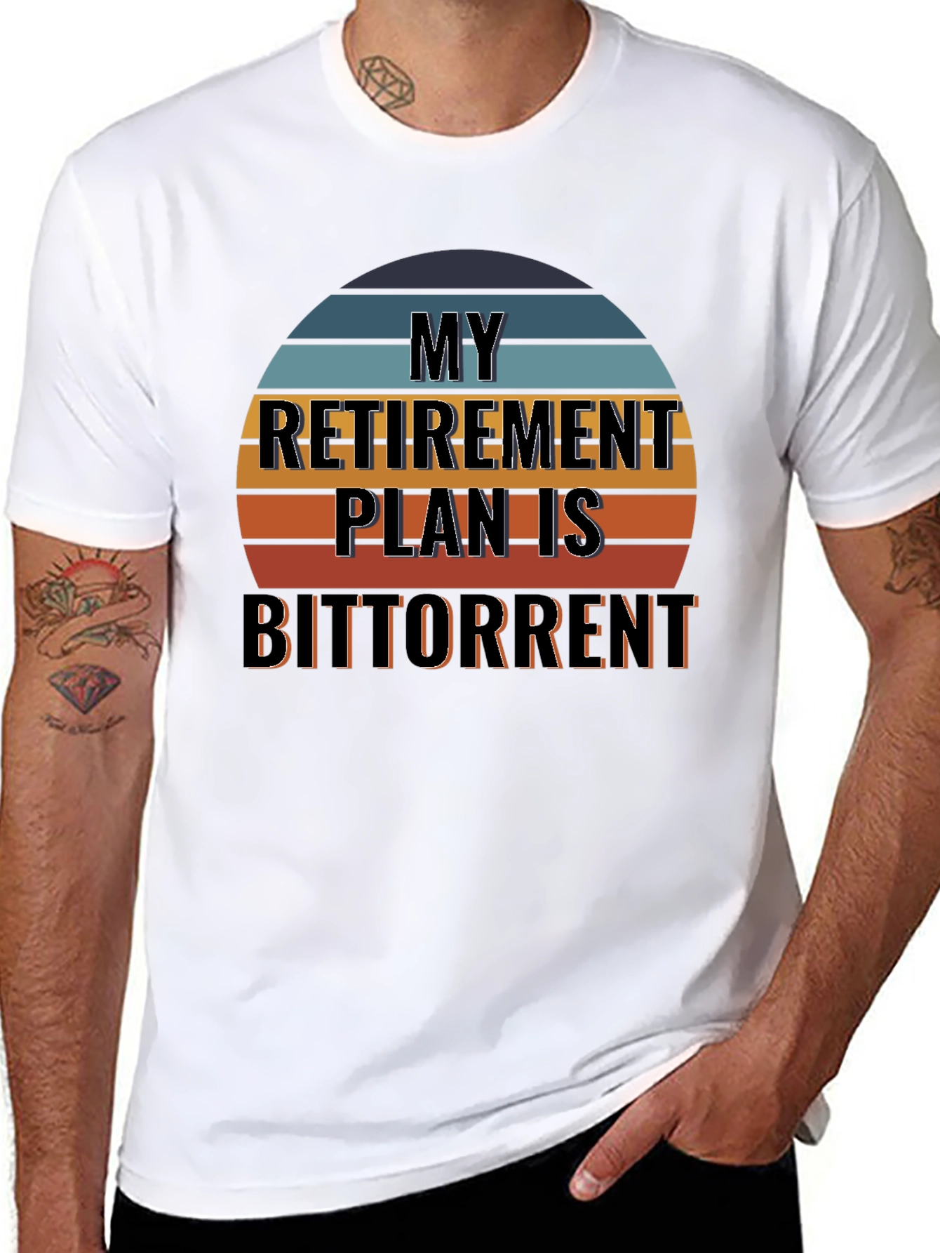 My Retirement Plan Is BitTorrent Black T-Shirt