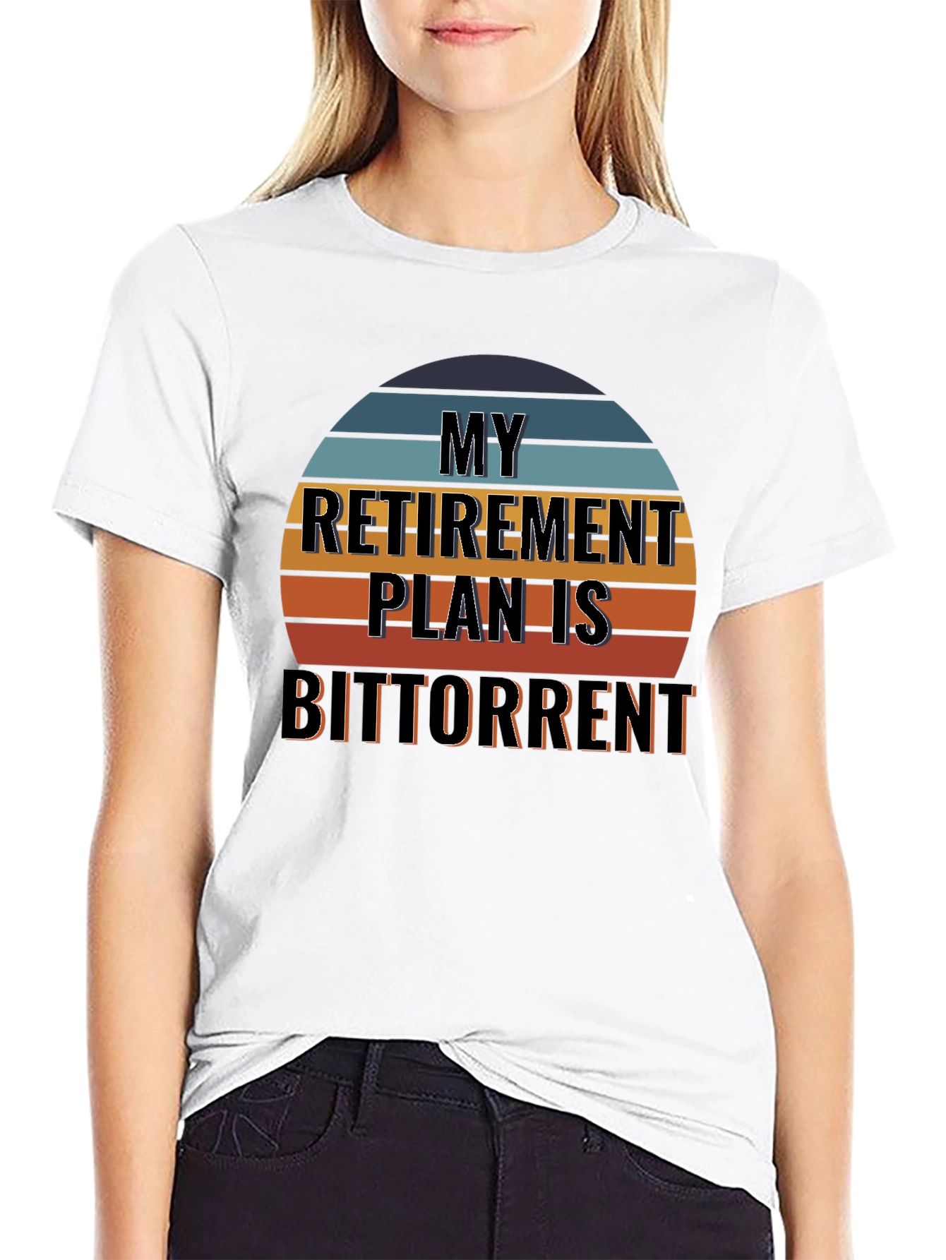 My Retirement Plan Is BitTorrent Black T-Shirt