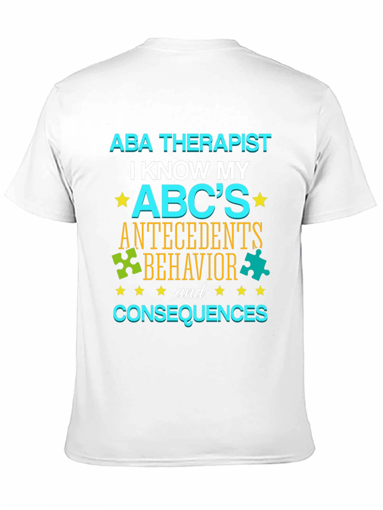 ABA Therapist ABCs T-Shirt - Autism Awareness