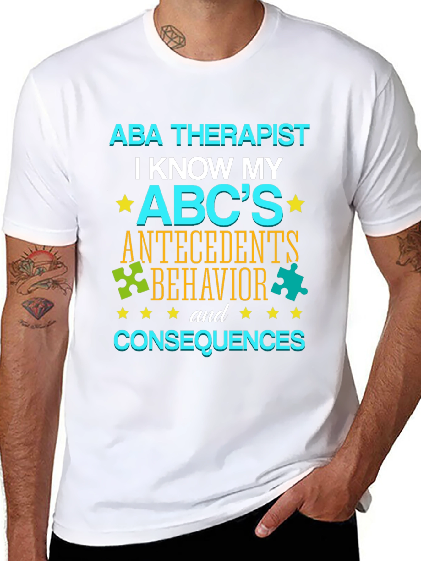 ABA Therapist ABCs T-Shirt - Autism Awareness