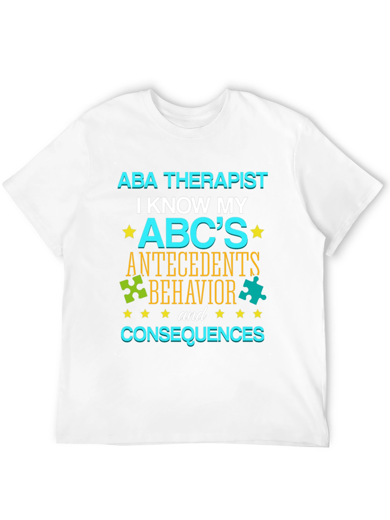 ABA Therapist ABCs T-Shirt - Autism Awareness