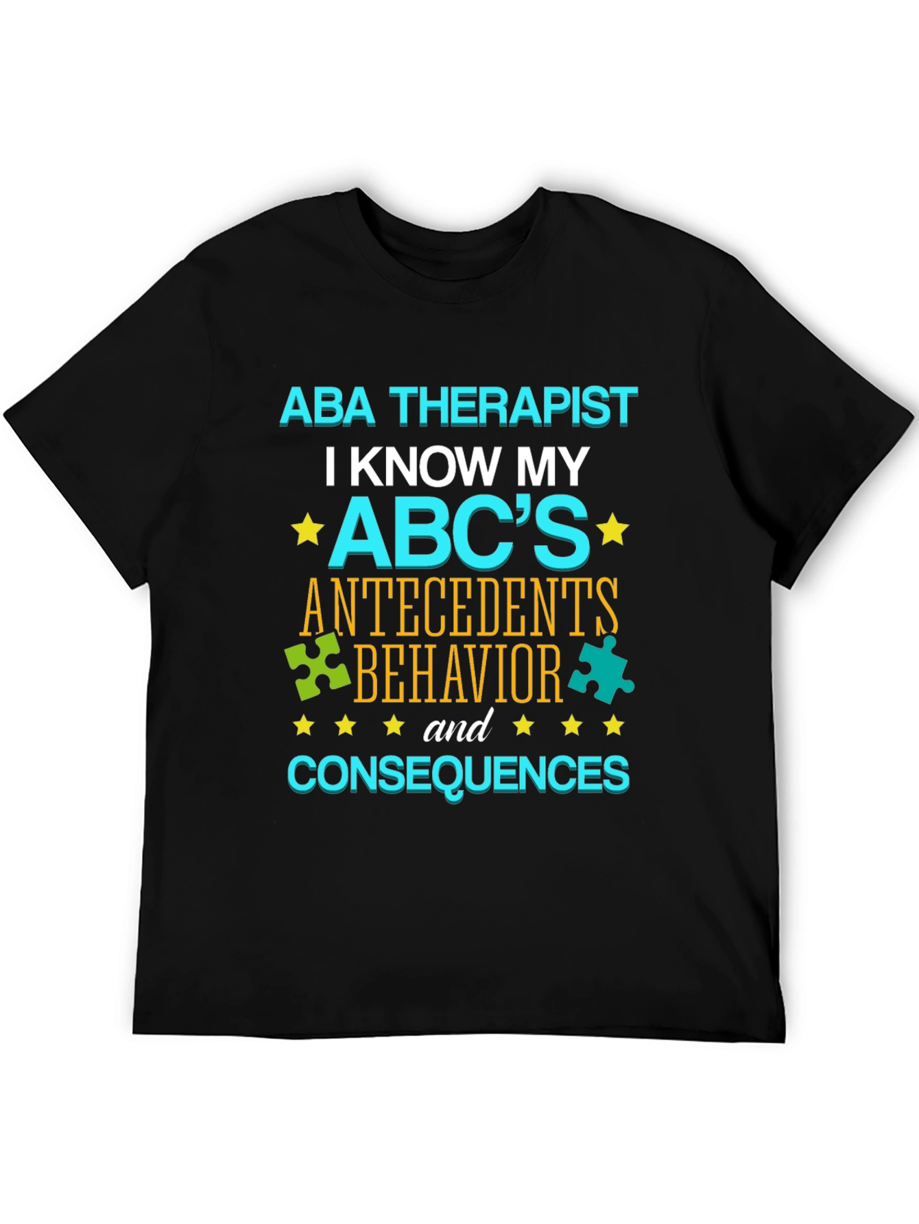 ABA Therapist ABCs T-Shirt - Autism Awareness