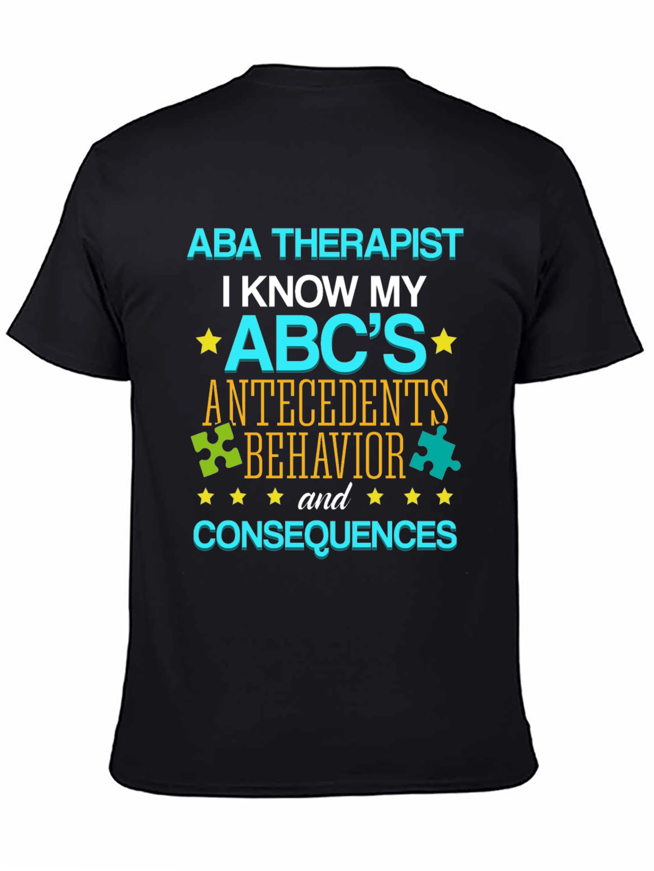 ABA Therapist ABCs T-Shirt - Autism Awareness