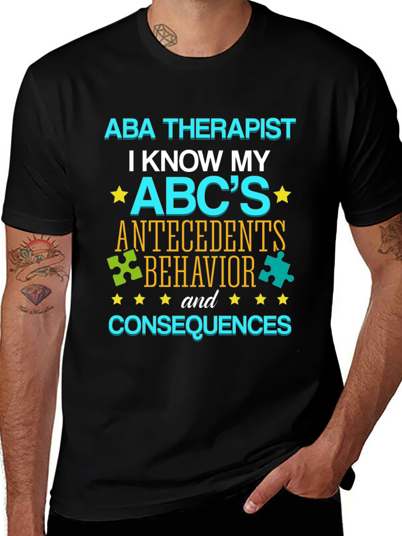 ABA Therapist ABCs T-Shirt - Autism Awareness