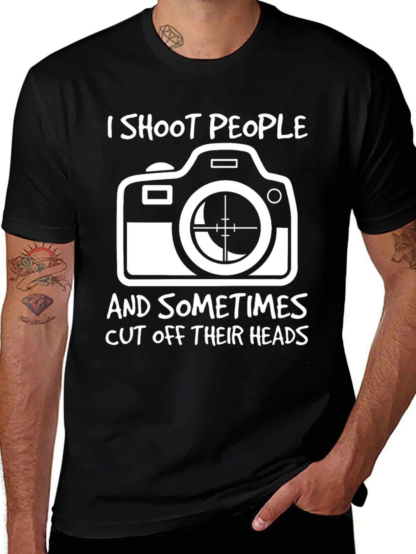 Photographer Humor T-Shirt - I Shoot People