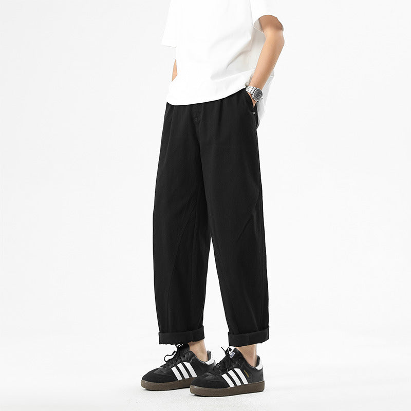 Men's Wide Leg Trousers Sport Casual Long Pants
