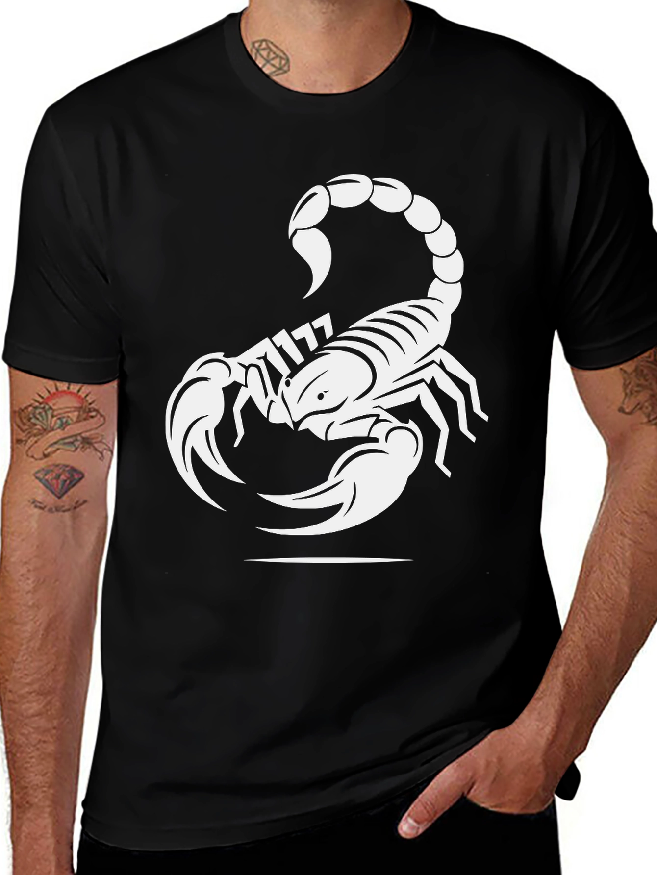 Scorpion Graphic T-Shirt - Black