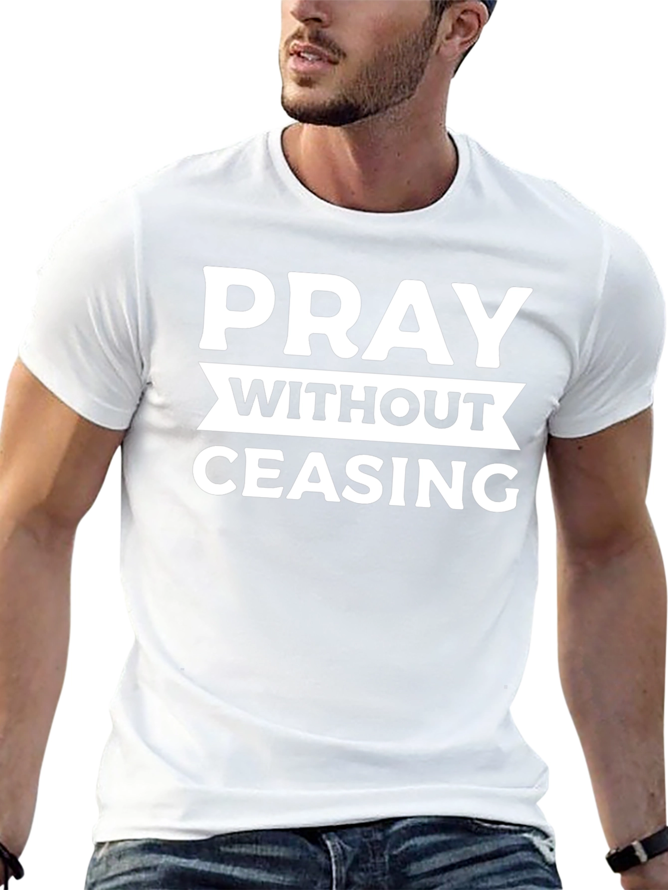 Pray Without Ceasing Black Tee