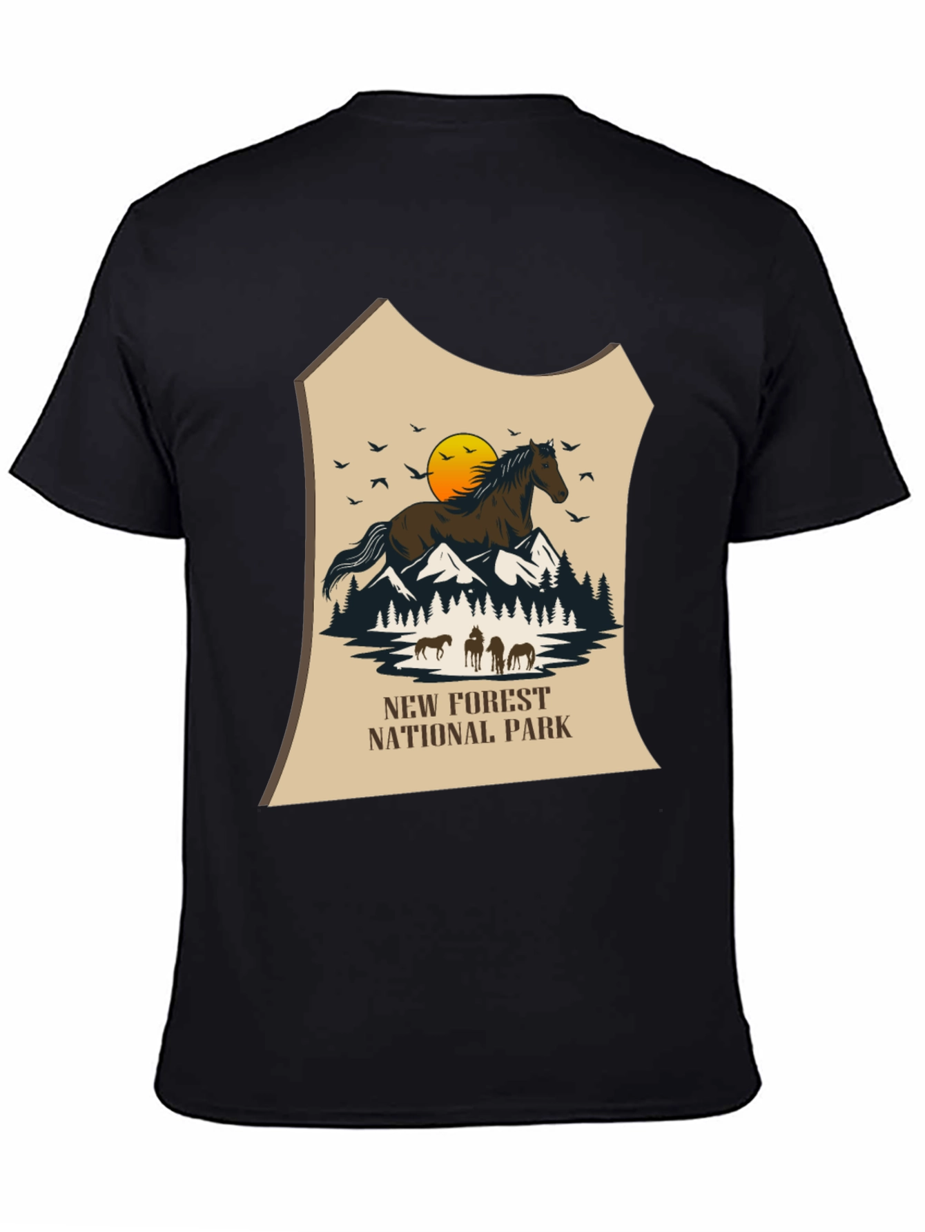 New Forest National Park Horse Graphic Tee