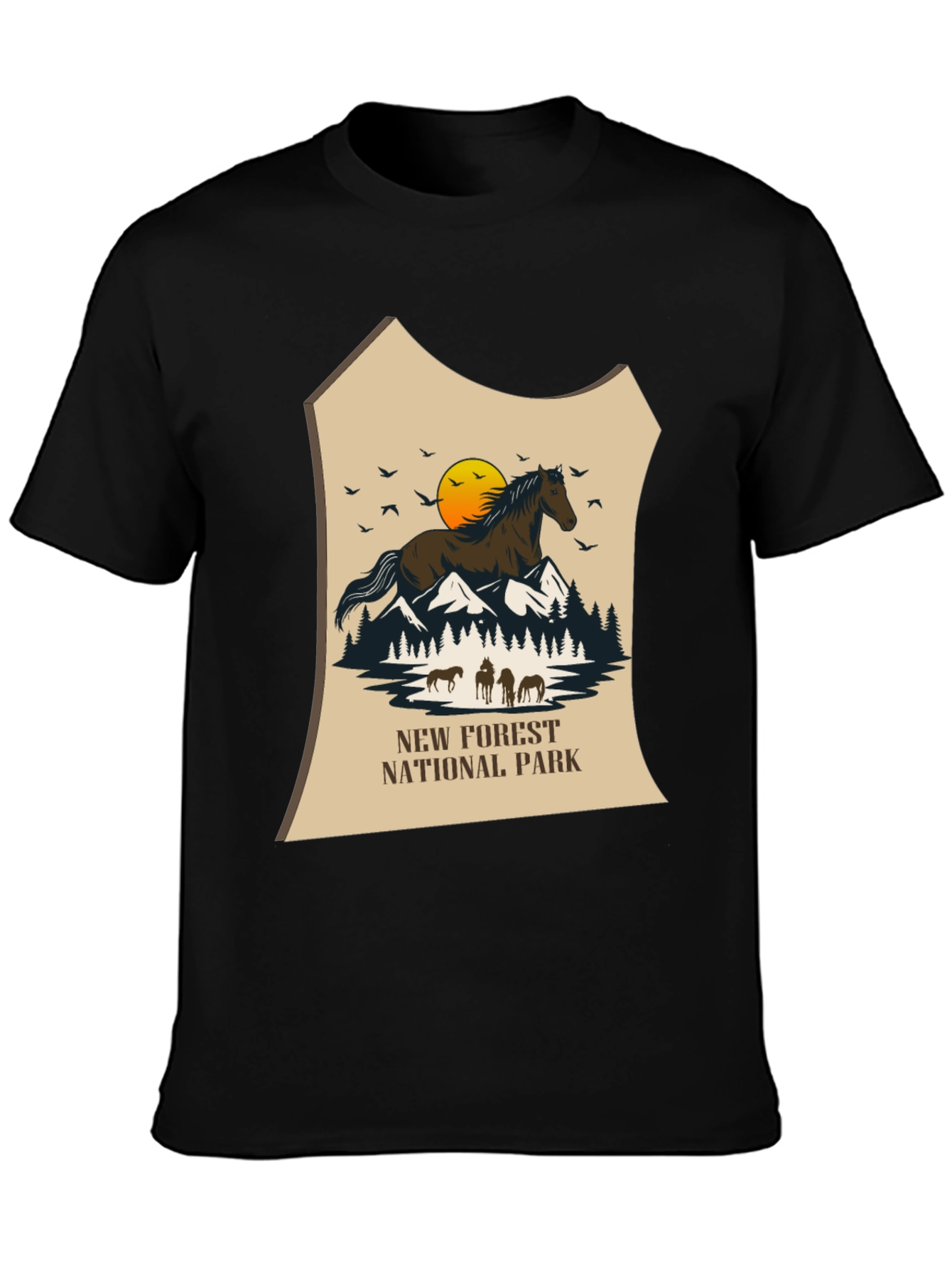 New Forest National Park Horse Graphic Tee
