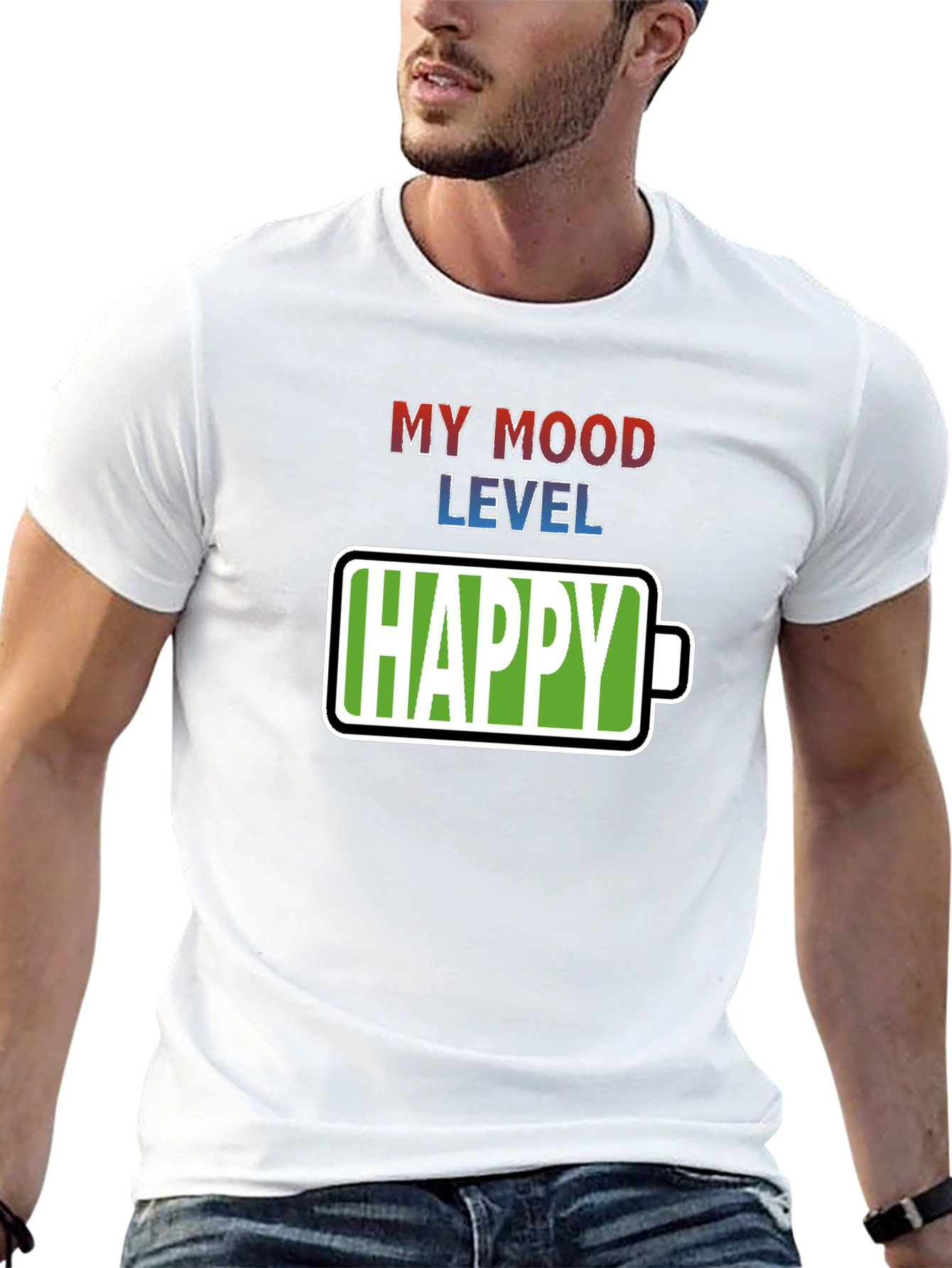 My Mood Level Happy Graphic Tee