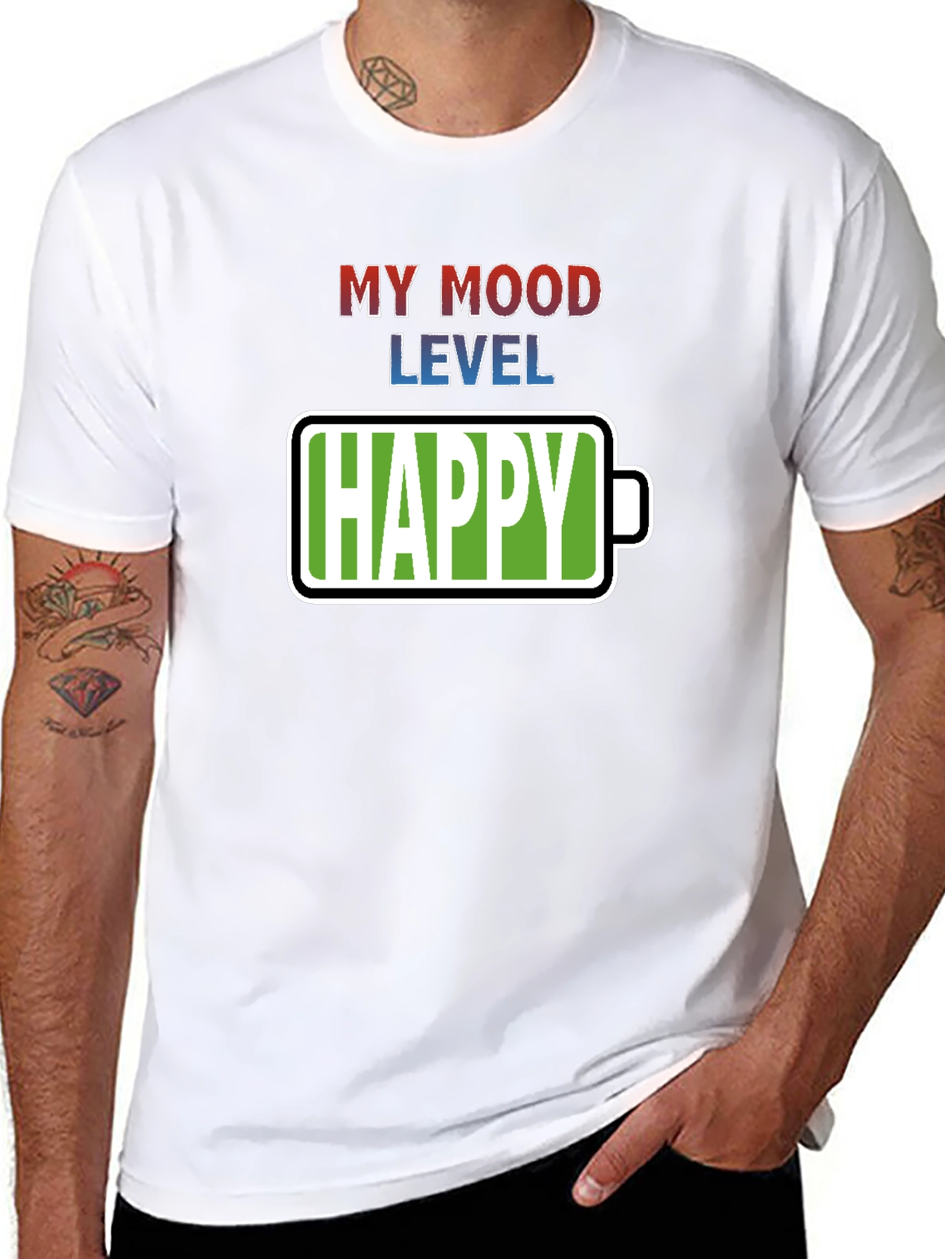 My Mood Level Happy Graphic Tee