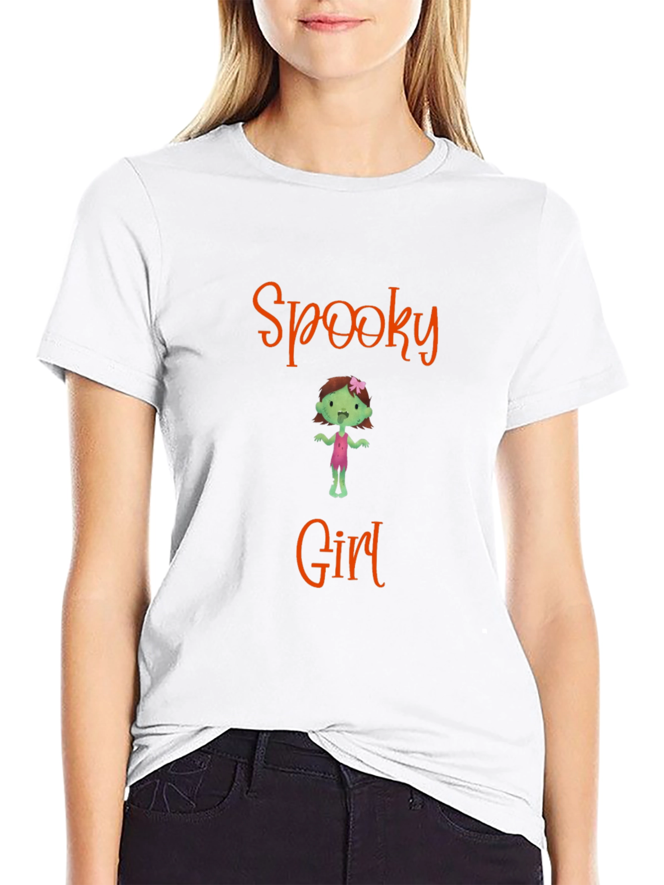 Spooky Girl T-Shirt - Halloween Fun