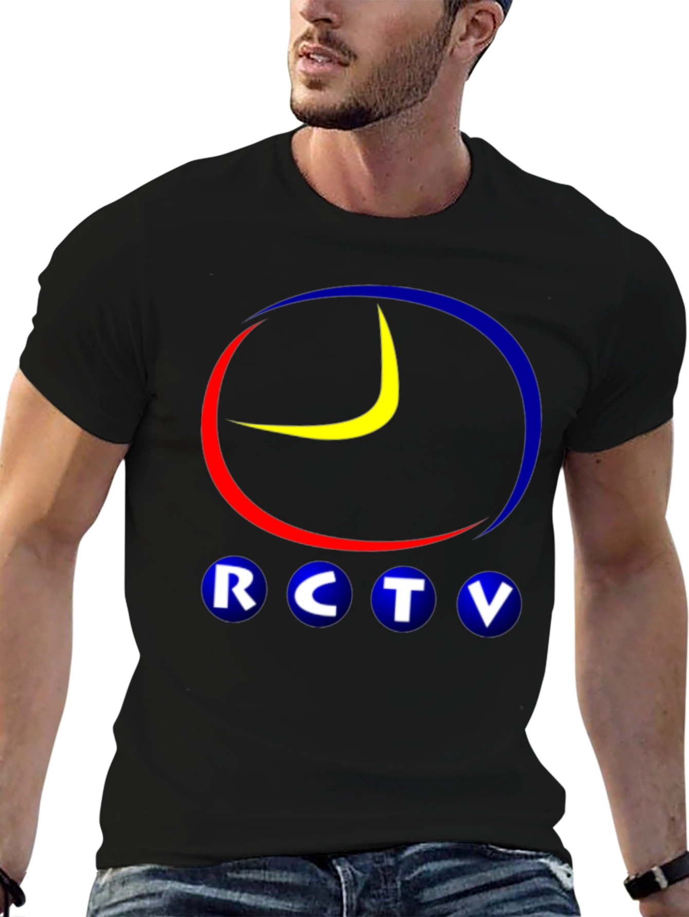 RCTV Logo Graphic Black T-Shirt