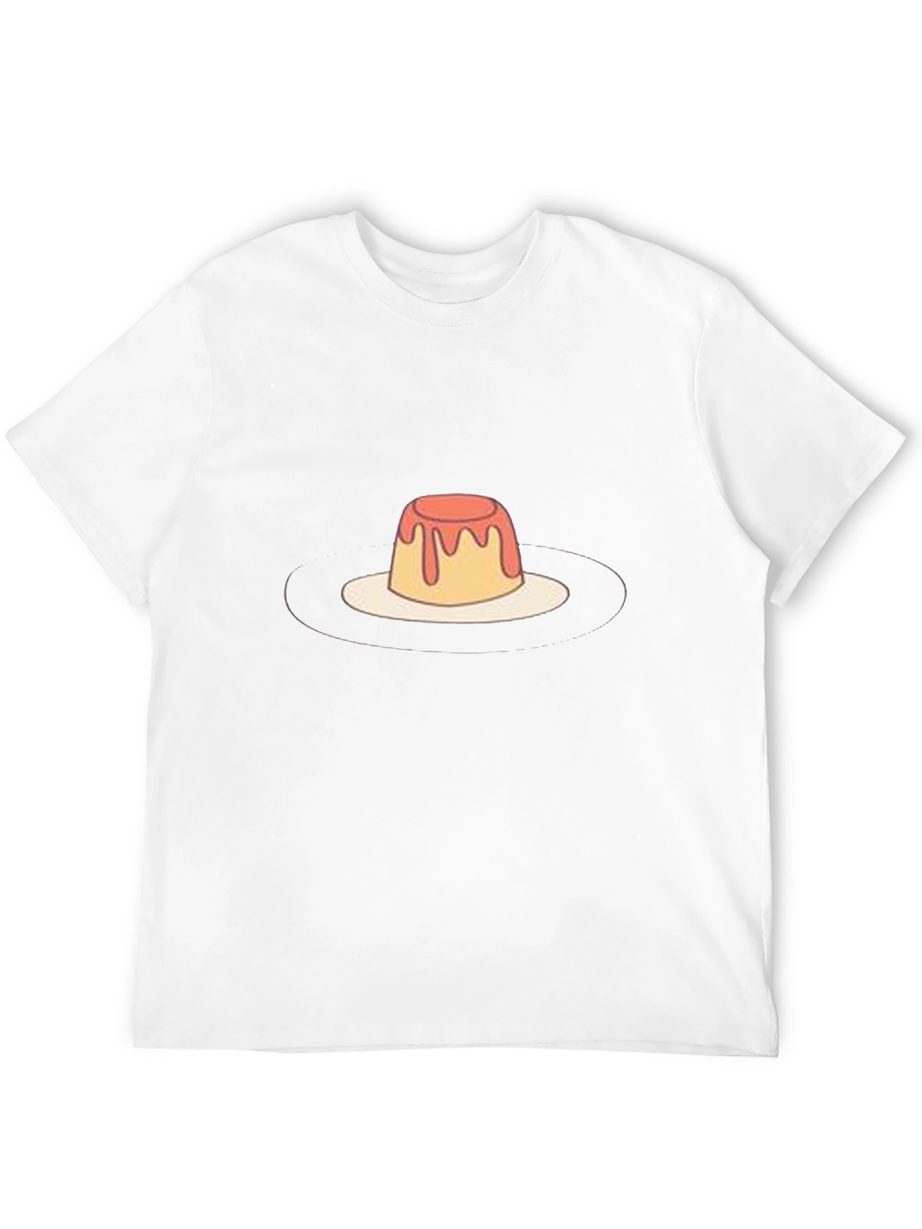Pudding Graphic Tee - Unique Dessert T-Shirt