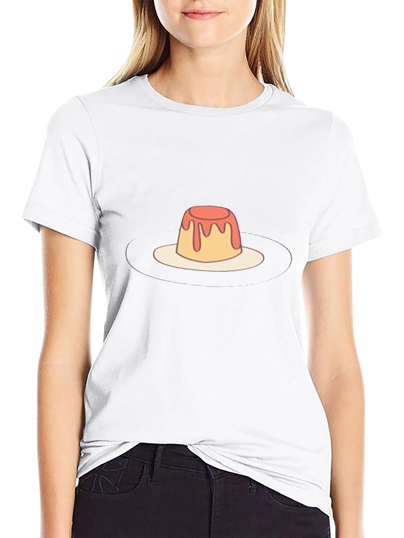 Pudding Graphic Tee - Unique Dessert T-Shirt