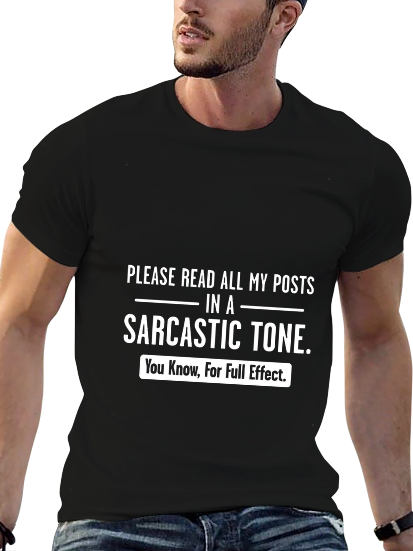 Sarcastic Tone T-Shirt - Funny Humor Tee