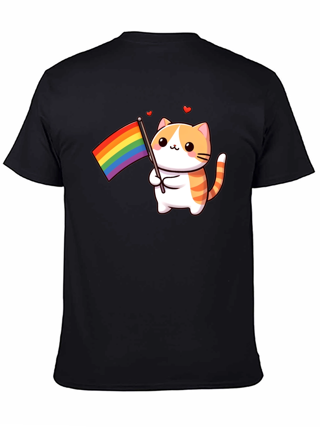 Pride Cat T-Shirt - LGBTQ+ Support