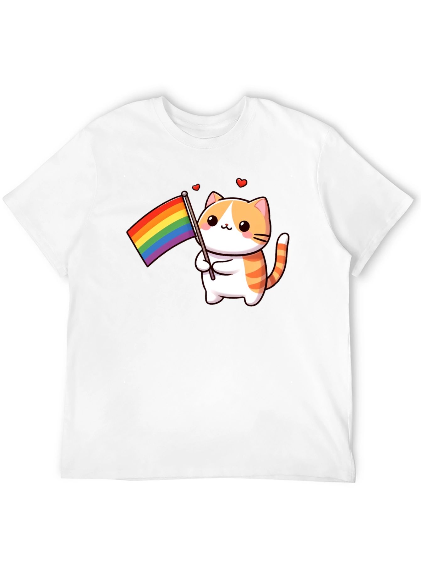 Pride Cat T-Shirt - LGBTQ+ Support